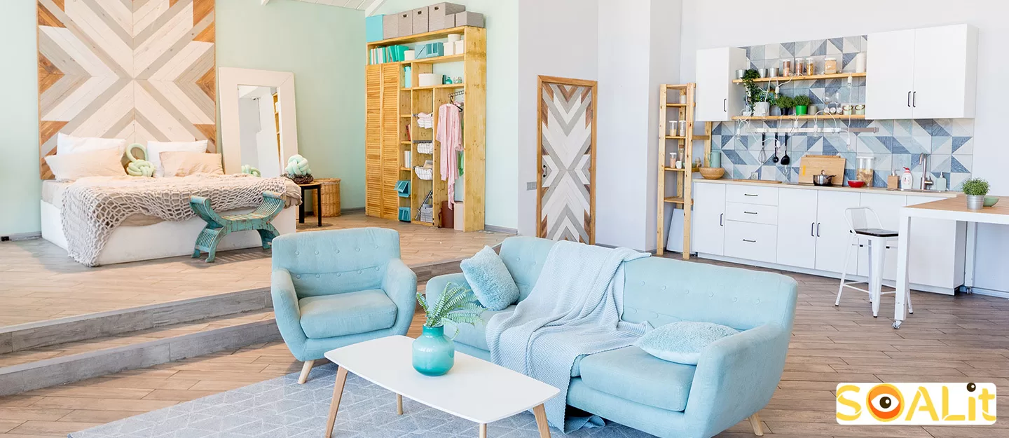 چگونه آپارتمان کوچک استودیویی خود را در امارات بزرگتر نشان دهیم